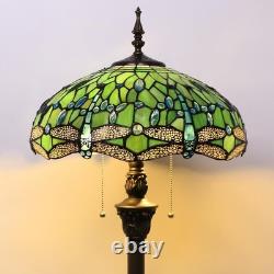 Tiffany Floor Lamp Stained Glass Lamp Standing Reading Light 16x16x70 Inch fo