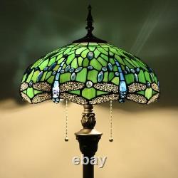 Tiffany Floor Lamp Stained Glass Lamp Standing Reading Light 16x16x70 Inch fo