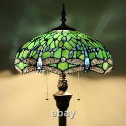 Tiffany Floor Lamp Stained Glass Lamp Standing Reading Light 16x16x70 Inch fo