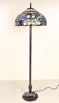 Tiffany Floor Lamp Stained Glass Standard Lamp Fine Quality