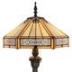 Tiffany Floor Lamp Yellow Hexagon Stained Glass Mission Standing Reading Ligh