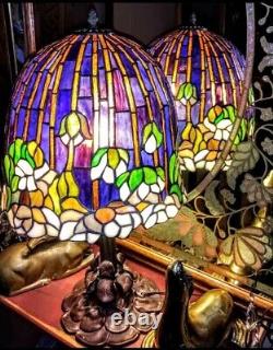 Tiffany Floting Lotus Lily Lamp stained glass Lamp reproduction
