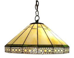 Tiffany Hanging Light Lamp Ceiling Chandelier Pendant Stained Glass Fixture New