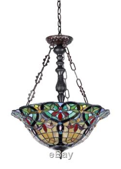 Tiffany Hanging Light Lamp Ceiling Chandelier Pendant Stained Glass Fixture New