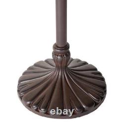 Tiffany Inspired Fall Leaves Floor Lamp Stained Glass Victorian Style