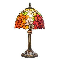 Tiffany Lamp Bedside Table Lamp-Nightstand, Stained Glass Lamp for Bedroom Dor