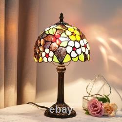 Tiffany Lamp Bedside Table Lamp-Nightstand, Stained Glass Lamp for Bedroom Dor