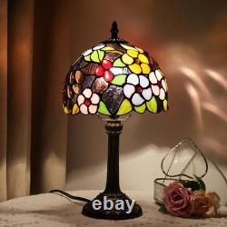 Tiffany Lamp Bedside Table Lamp-Nightstand, Stained Glass Lamp for Bedroom Dor