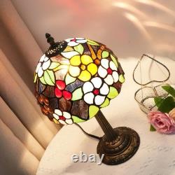 Tiffany Lamp Bedside Table Lamp-Nightstand, Stained Glass Lamp for Bedroom Dor