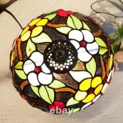 Tiffany Lamp Bedside Table Lamp-Nightstand, Stained Glass Lamp for Bedroom Dor