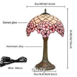 Tiffany Lamp Bedside Table Lamp-Nightstand, Stained Glass Lamp for Bedroom Dor