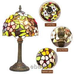 Tiffany Lamp Bedside Table Lamp-Nightstand, Stained Glass Lamp for Bedroom Dor