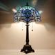 Tiffany Lamp Blue Dragonfly Style Stained Glass Table Lamp Desk Reading Light 12