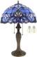 Tiffany Lamp Blue Purple Stained Glass Baroque Table Lamp Lavender Style Beds