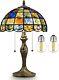 Tiffany Lamp Crystal Square Style, Stained Glass Lamp Table Lamp 12 Vintage