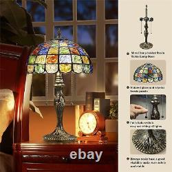 Tiffany Lamp Crystal Square Style, Stained Glass Lamp Table Lamp 12 Vintage