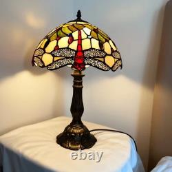 Tiffany Lamp Dragonfly Style Stained Glass Table Lamp Desk Bedside Reading y