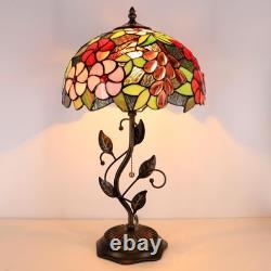Tiffany Lamp Grape Style Stained Glass Table Lamp Desk Bedside Reading Light