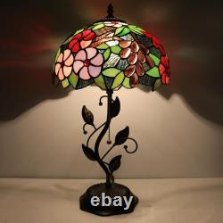Tiffany Lamp Grape Style Stained Glass Table Lamp Desk Bedside Reading Light