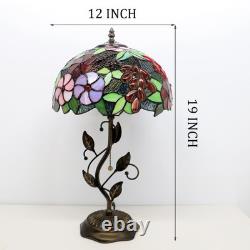 Tiffany Lamp Grape Style Stained Glass Table Lamp Desk Bedside Reading Light