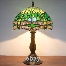 Tiffany Lamp Green Stained Glass Bedside Table Lamp Dragonfly Style Desk Read