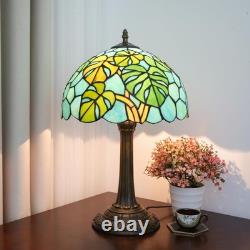 Tiffany Lamp Monstera Deliciosa Style Stained Glass Table Lamp Vintage Monste