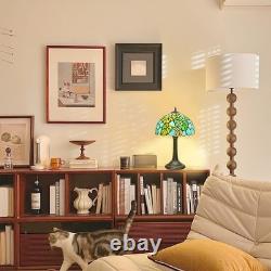 Tiffany Lamp Monstera Deliciosa Style Stained Glass Table Lamp Vintage Monste