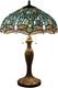 Tiffany Lamp Sea Blue Stained Glass Bedside Table Lamp Dragonfly Style Desk Read