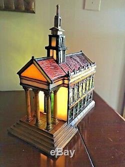 Tiffany Lamp Stained Glass Cathedral With Original Box