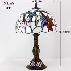Tiffany Lamp Stained Glass Hummingbird Style Table Lamp Bedside Reading Desk Lig