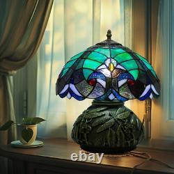 Tiffany Lamp Stained Glass Lamp, 12X14inch Tiffany Style Mushroom Lamp, Antique