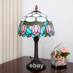 Tiffany Lamp Stained Glass Lamp 8X8X14 Inches Small Bedside Table Lamps for Livi