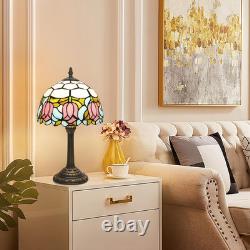 Tiffany Lamp Stained Glass Lamp 8X8X14 Inches Small Bedside Table Lamps for Livi