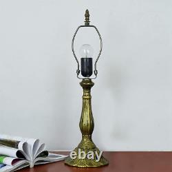 Tiffany Lamp Stained Glass Lamp Red Tulip Bedroom Table Lamp Reading Desk Light