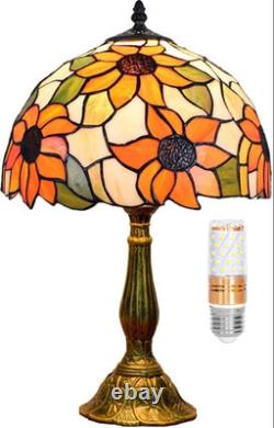 Tiffany Lamp Stained Glass Lamp Sunflower Yellow Bedroom Table Lamp