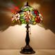 Tiffany Lamp Stained Glass Purple Grape Style Table Lamp Desk Reading Light 12x1
