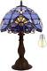 Tiffany Lamp Stained Glass Table Lamp 12x12x18 Inches Blue Purple