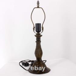 Tiffany Lamp Stained Glass Table Lamp 12X12X18 Inches Blue Purple Baroque Sty