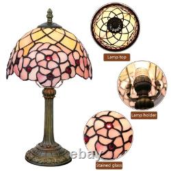 Tiffany Lamp Stained Glass Table Lamp 8X8X14 Inches Desk Reading Light Decor