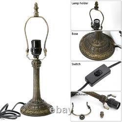 Tiffany Lamp Stained Glass Table Lamp 8X8X14 Inches Desk Reading Light Decor