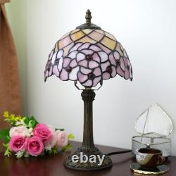 Tiffany Lamp Stained Glass Table Lamp 8X8X14 Inches Desk Reading Light Decor