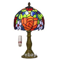 Tiffany Lamp Stained Glass Table Lamp 8X8X14 Inches Home Office Reading Desk