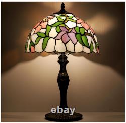 Tiffany Lamp Stained Glass Table Lamp Bedside Reading Lamp 19 Pink Flower Style