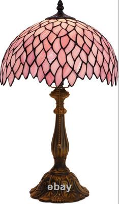 Tiffany Lamp Stained Glass Table Lamp Bedside Reading Light W12H19 Inches