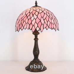 Tiffany Lamp Stained Glass Table Lamp Bedside Reading Light W12H19 Inches