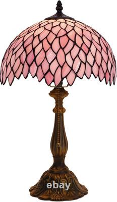 Tiffany Lamp Stained Glass Table Lamp Bedside Reading Light W12H19 Inches