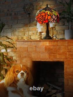 Tiffany Lamp Stained Glass Table Lamp Style Art Glass Desk Lamp 16 Inch Tall