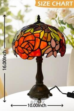 Tiffany Lamp Stained Glass Table Lamp Style Art Glass Desk Lamp 16 Inch Tall