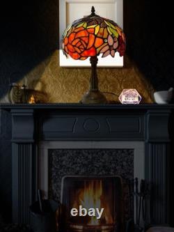 Tiffany Lamp Stained Glass Table Lamp Style Art Glass Desk Lamp 16 Inch Tall