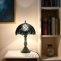 Tiffany Lamp Stained Glass Table Lamps Multicolor Leafage Style Desk Lamp 12X12X